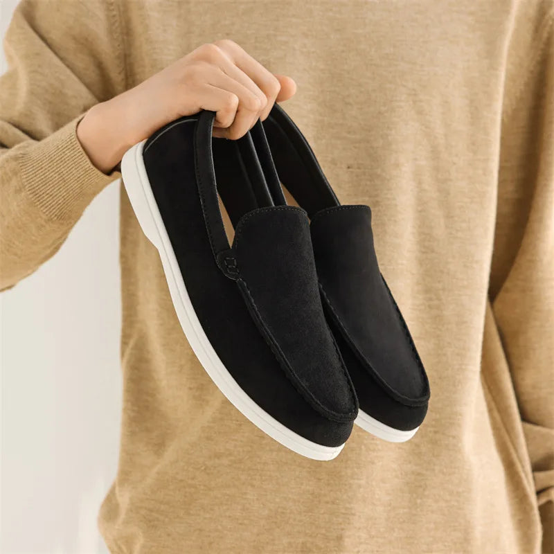 MONACO SUEDE LOAFERS